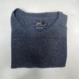 Grayers Spencer Thermal Crew Long Sleeve Tee Shirt Blue Navy Men's XXL